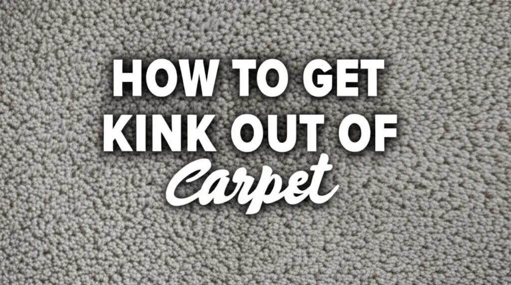 How To Get Kink Out Of Carpet