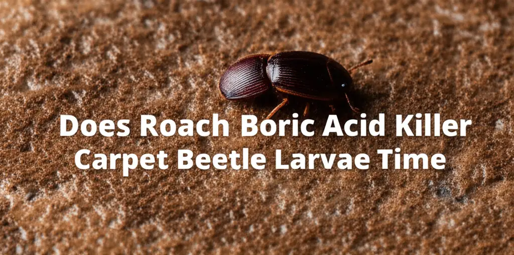 Does Roach Boric Acid Killer Carpet Beetle Larvae Time
