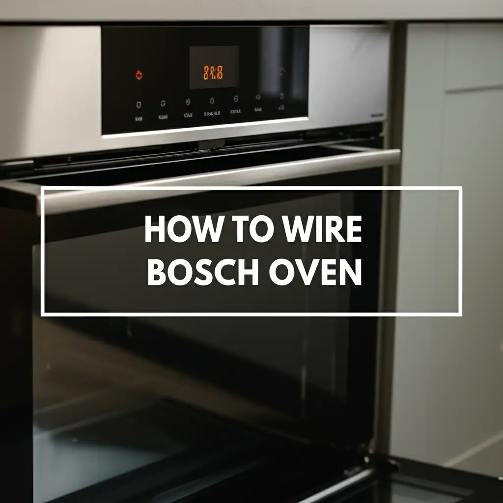 How To Wire Bosch Oven