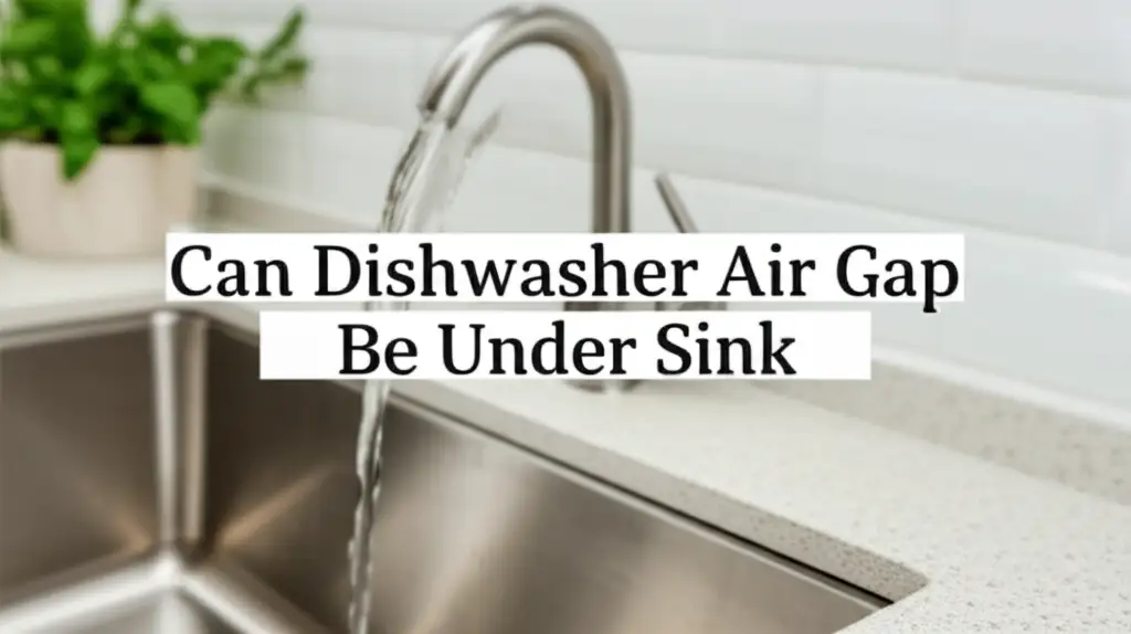 Can Dishwasher Air Gap Be Under Sink