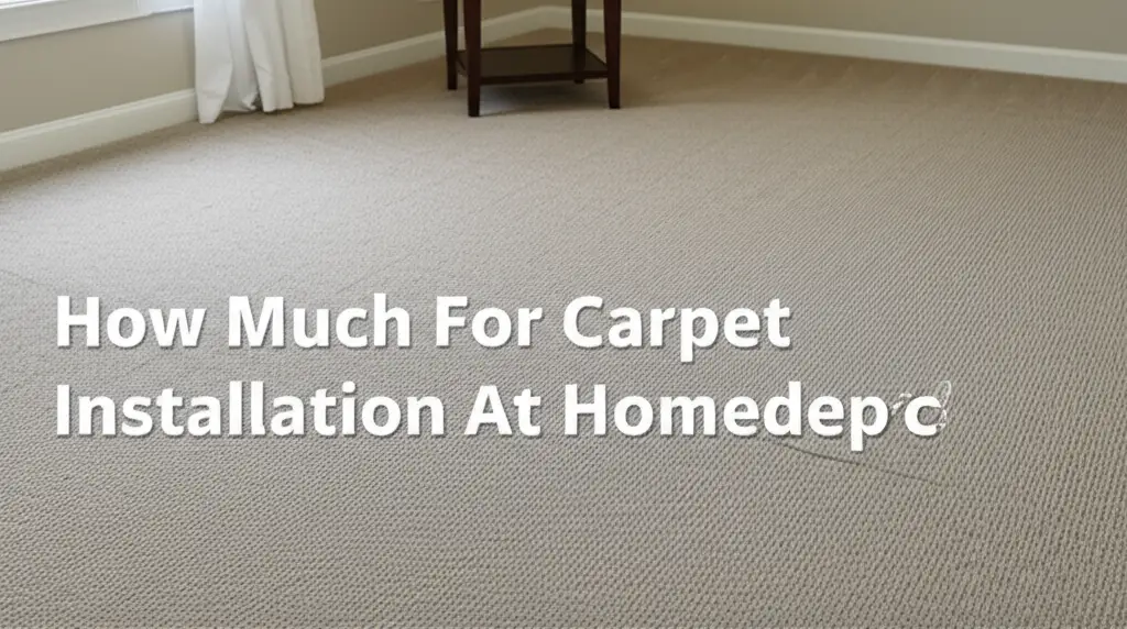 How Much For Carpet Installation At Homedepot