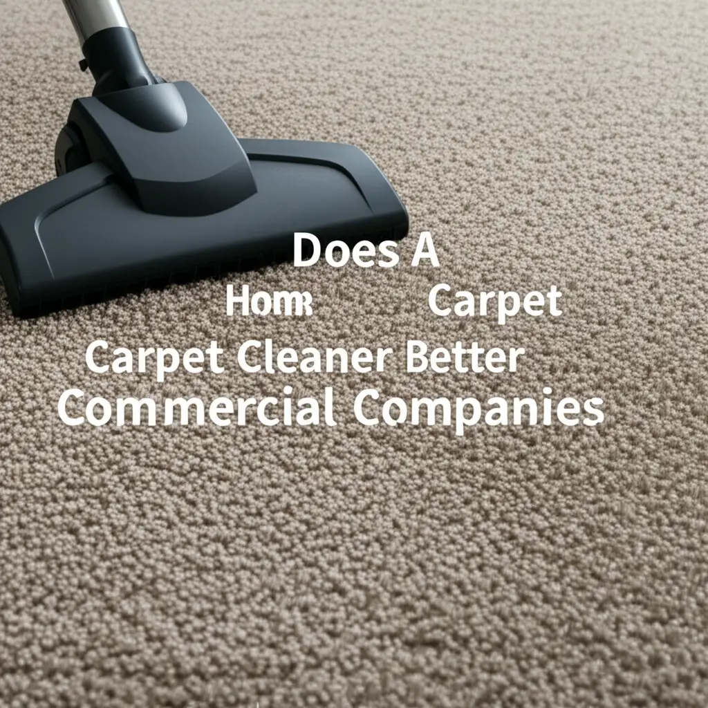 Does A Home Carpet Cleaner Better Commercial Companies