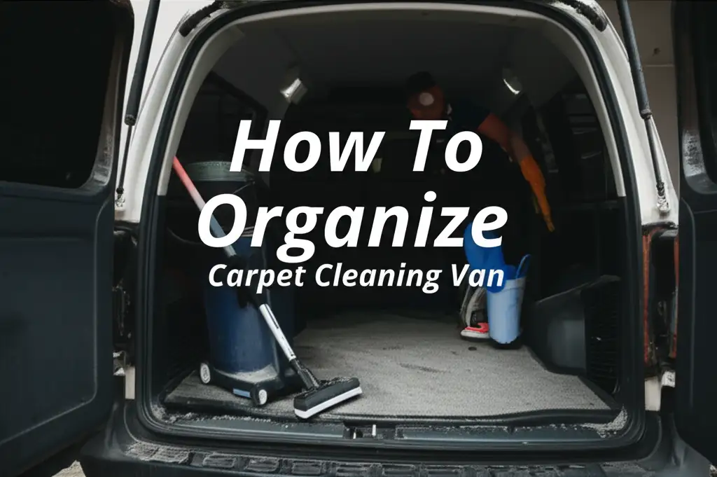 How To Organize Carpet Cleaning Van