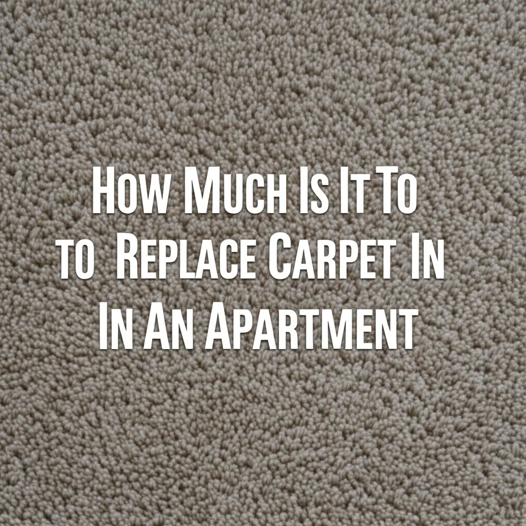 How Much Is It To Replace Carpet In An Apartment