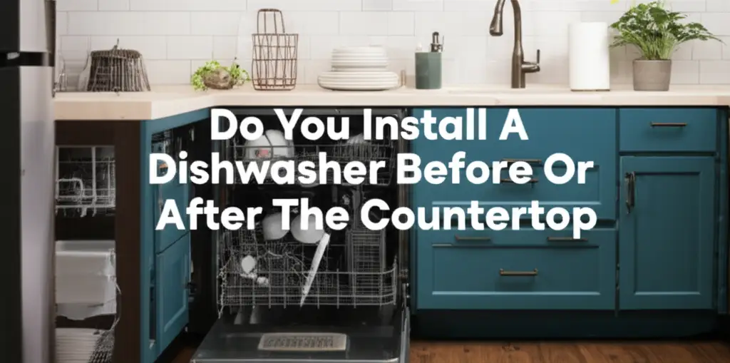 Do You Install A Dishwasher Before Or After The Countertop