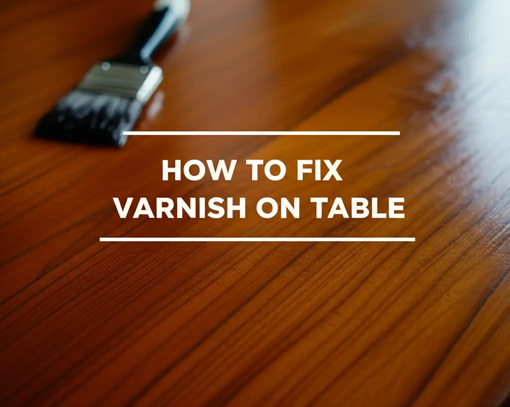 How To Fix Varnish On Table