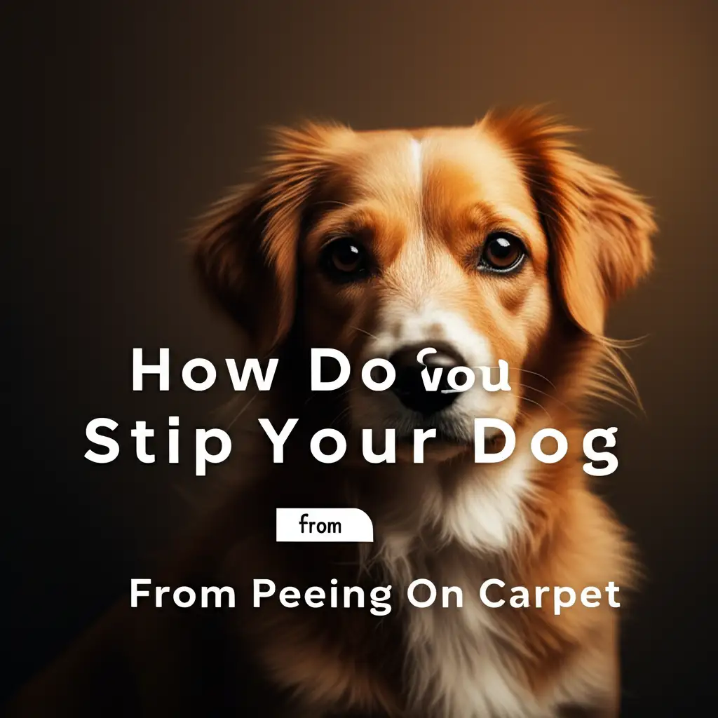 How Do You Stip Your Dog From Peeing On Carpet