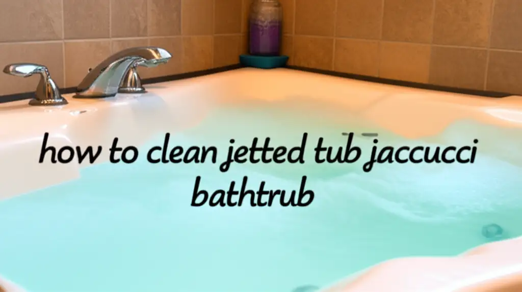 how to clean jetted tub jacuzzi bathtub