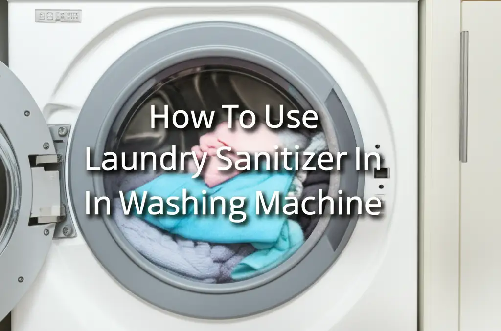 How To Use Laundry Sanitizer In Washing Machine