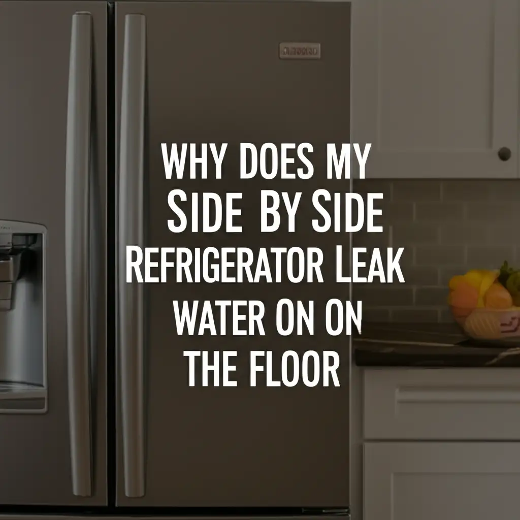 Why Does My Side By Side Refrigerator Leak Water On The Floor