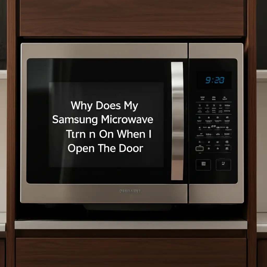 Why Does My Samsung Microwave Turn On When I Open The Door