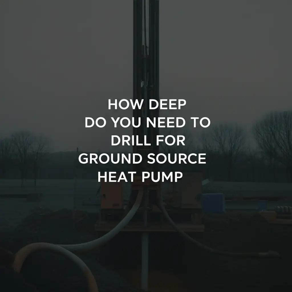 How Deep Do You Need To Drill For Ground Source Heat Pump