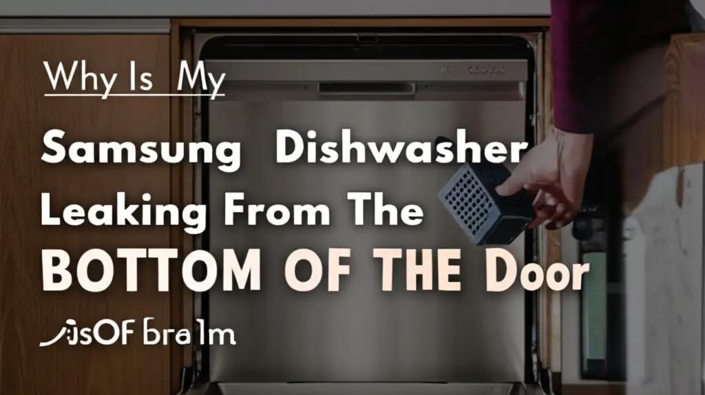 Why Is My Samsung Dishwasher Leaking From The Bottom Of The Door