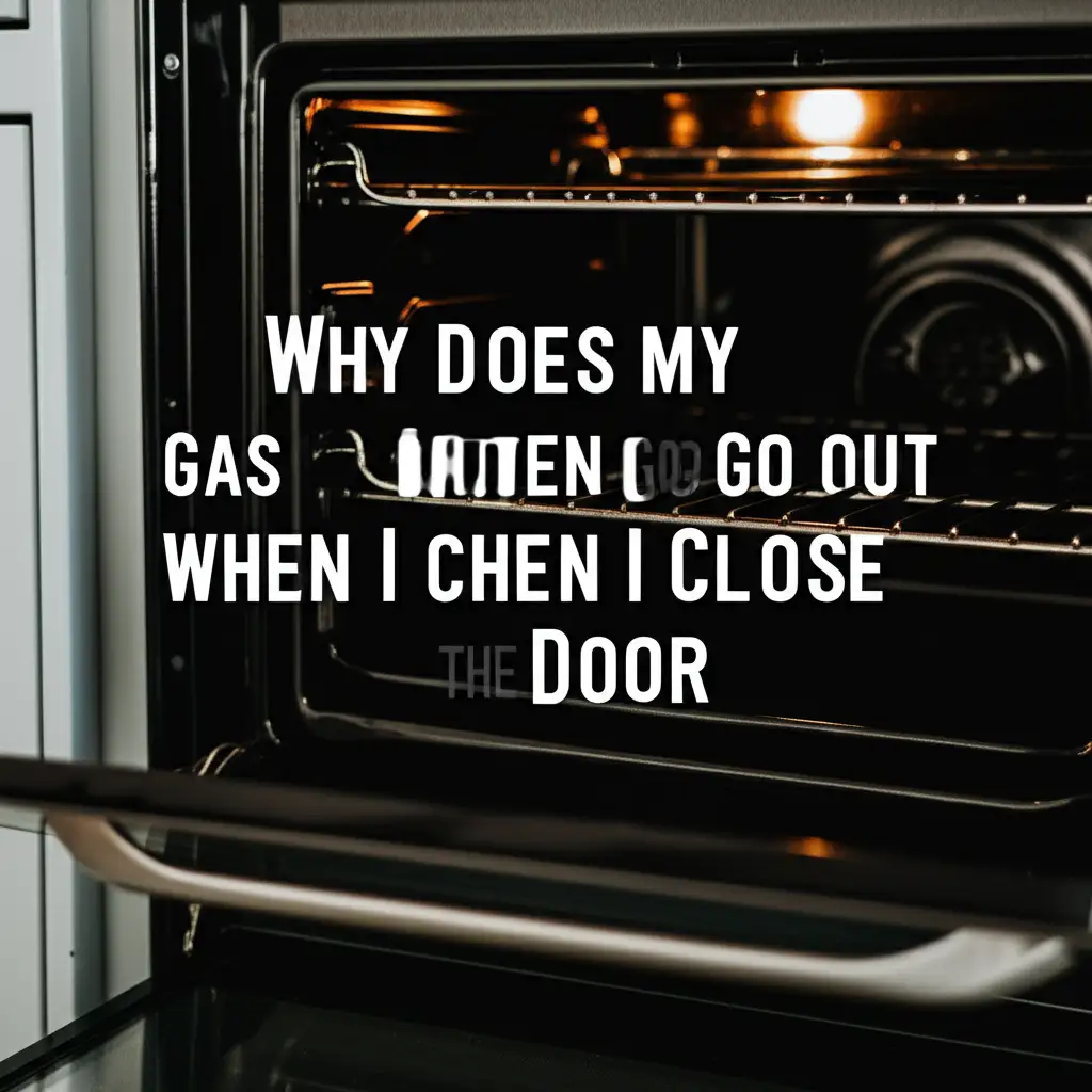 Why Does My Gas Oven Go Out When I Close The Door