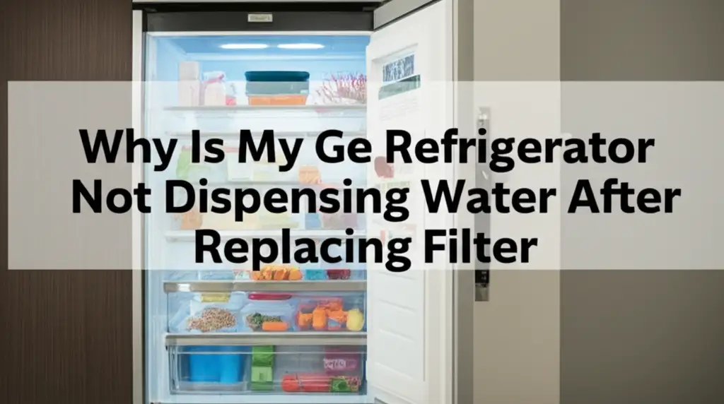Is your GE fridge not dispensing water after a new filter? Learn common reasons like air locks, kinks, and pressure issues. Fix your water dispenser today!