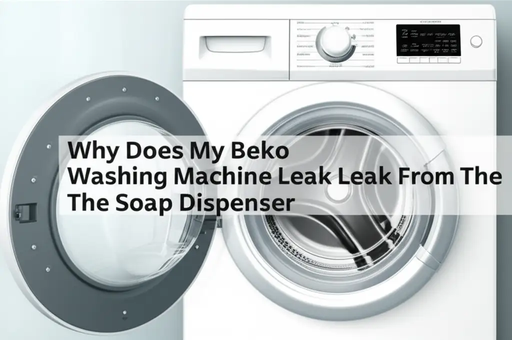 Beko washing machine leaking from the soap dispenser? Discover causes like clogs, too much detergent, or water pressure issues. Get DIY fixes and maintenance tips.