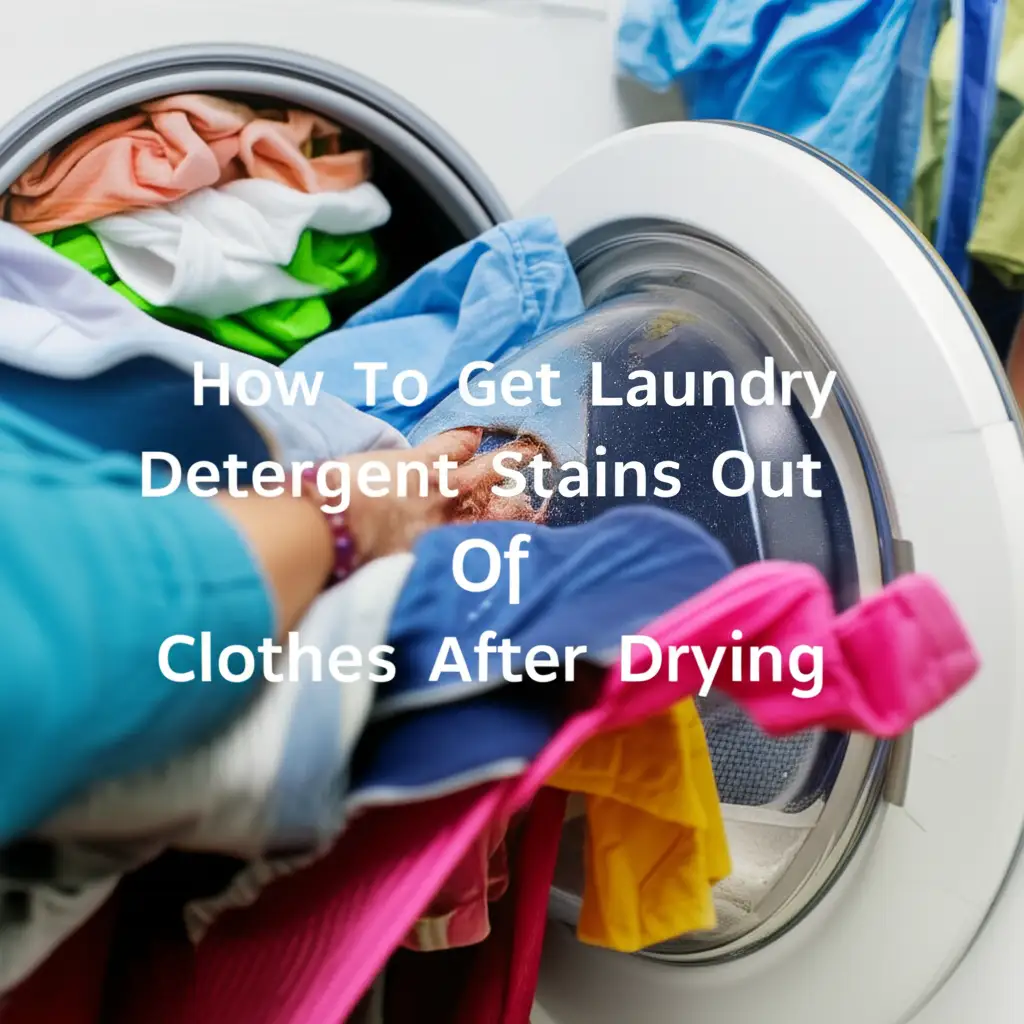 How To Get Laundry Detergent Stains Out Of Clothes After Drying