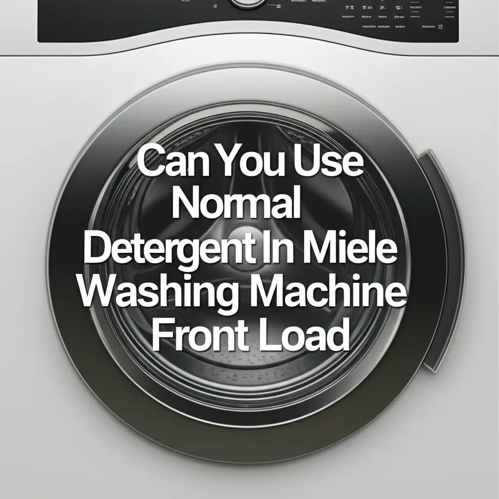 Can You Use Normal Detergent In Miele Washing Machine Front Load