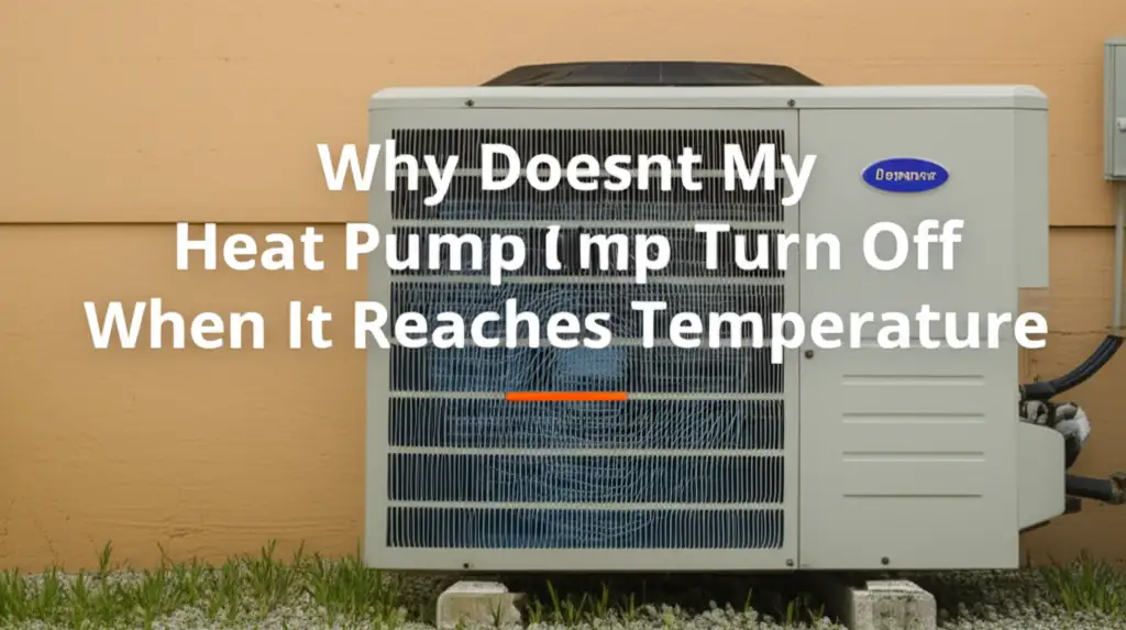 Is your heat pump constantly running? Discover common reasons why your heat pump won't turn off at temperature and how to fix it.