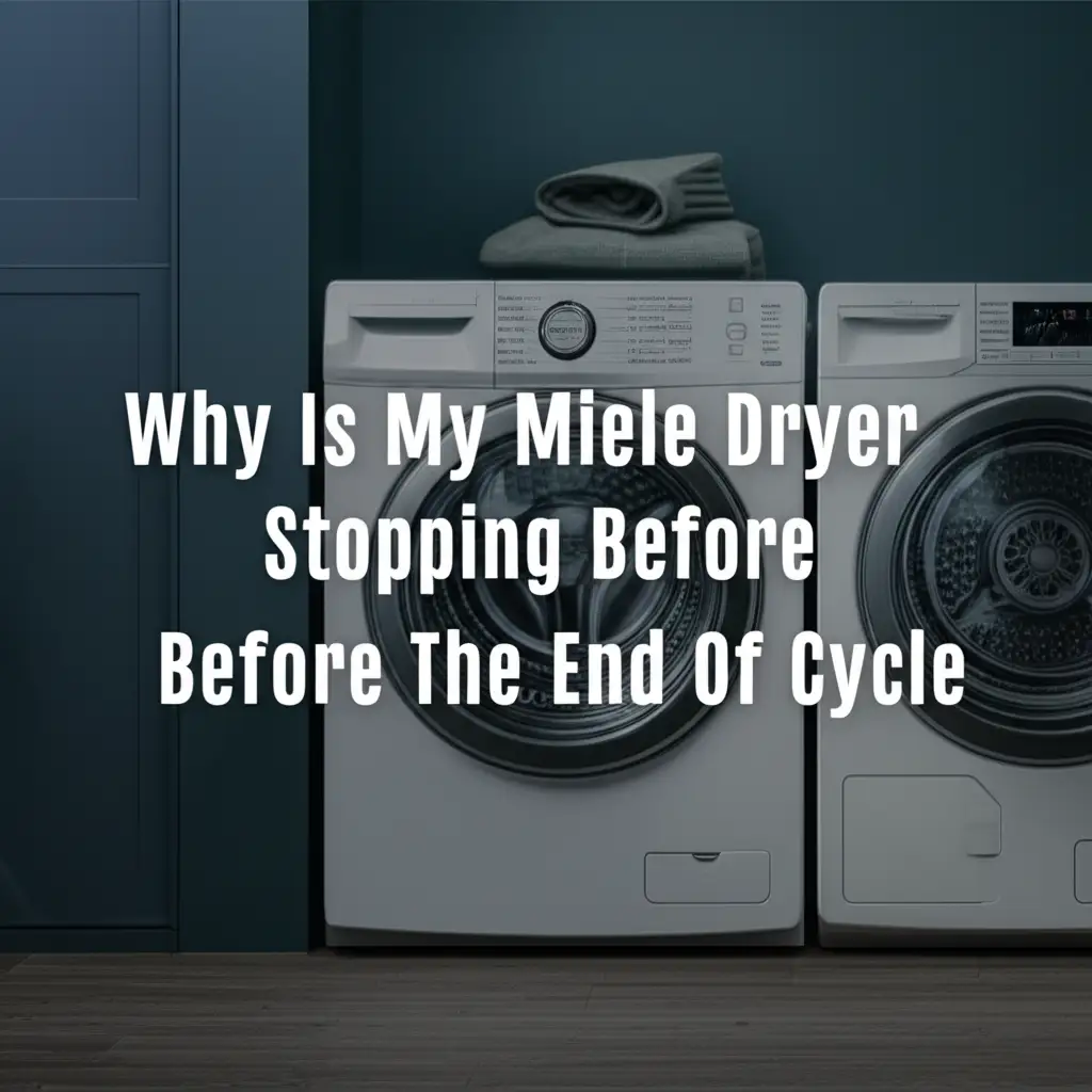 Why Is My Miele Dryer Stopping Before The End Of Cycle