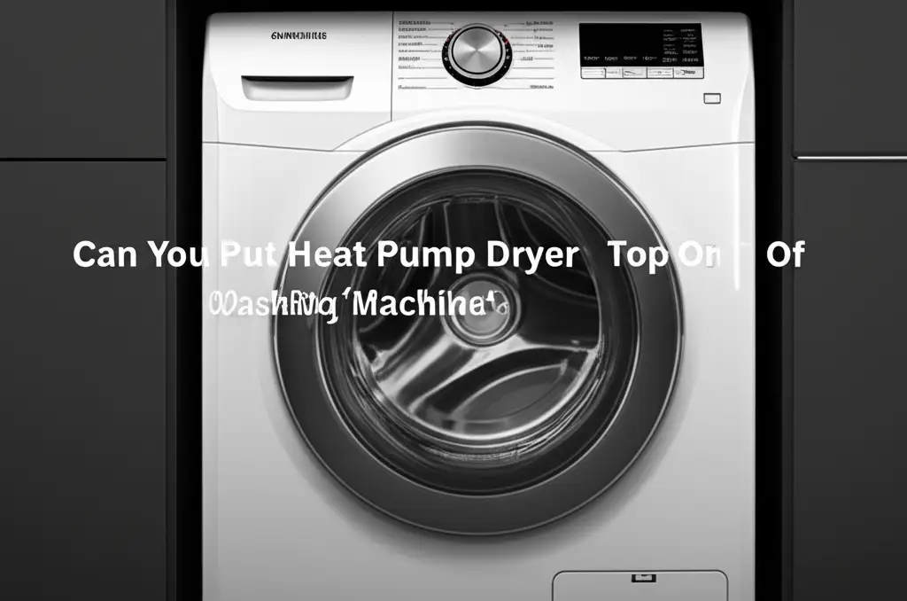 Can You Put Heat Pump Dryer On Top Of Washing Machine