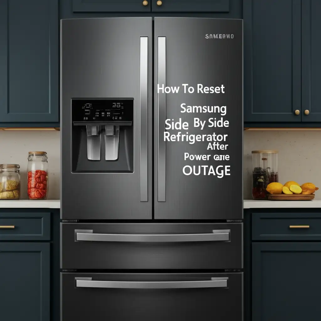 How To Reset Samsung Side By Side Refrigerator After Power Outage