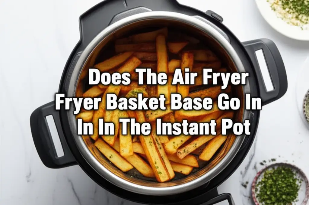 Does The Air Fryer Basket Base Go In The Instant Pot