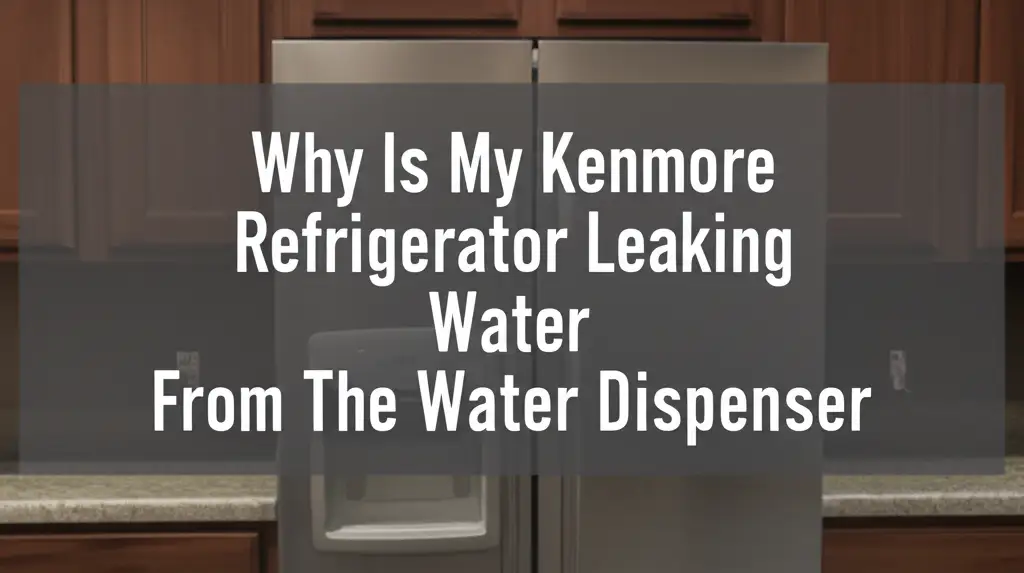 Why Is My Kenmore Refrigerator Leaking Water From The Water Dispenser
