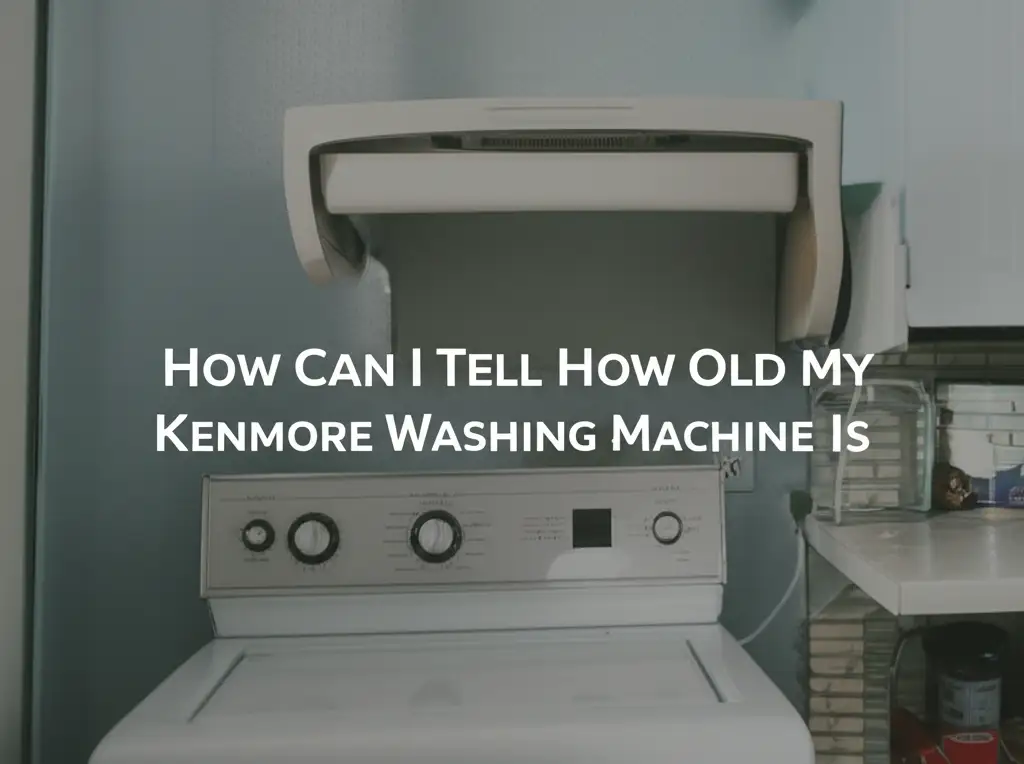 How Can I Tell How Old My Kenmore Washing Machine Is
