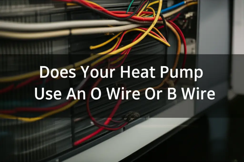 Does Your Heat Pump Use An O Wire Or B Wire