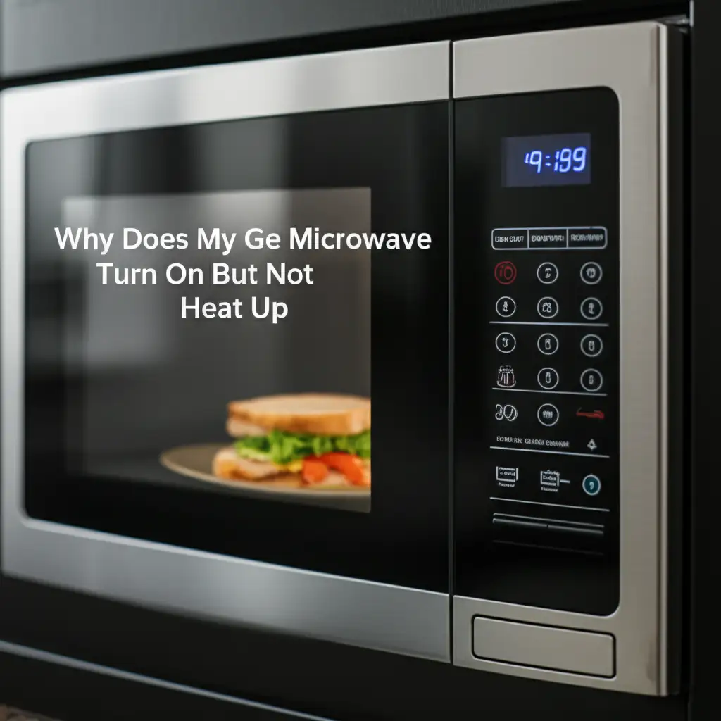 Is your GE microwave on but not heating food? Discover common reasons like a faulty magnetron, diode, or fuse. Learn safe troubleshooting steps to fix your GE microwave issues.