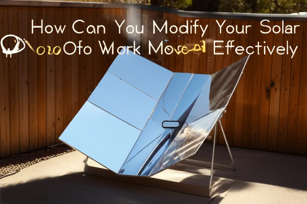 How Can You Modify Your Solar Oven To Work More Effectively