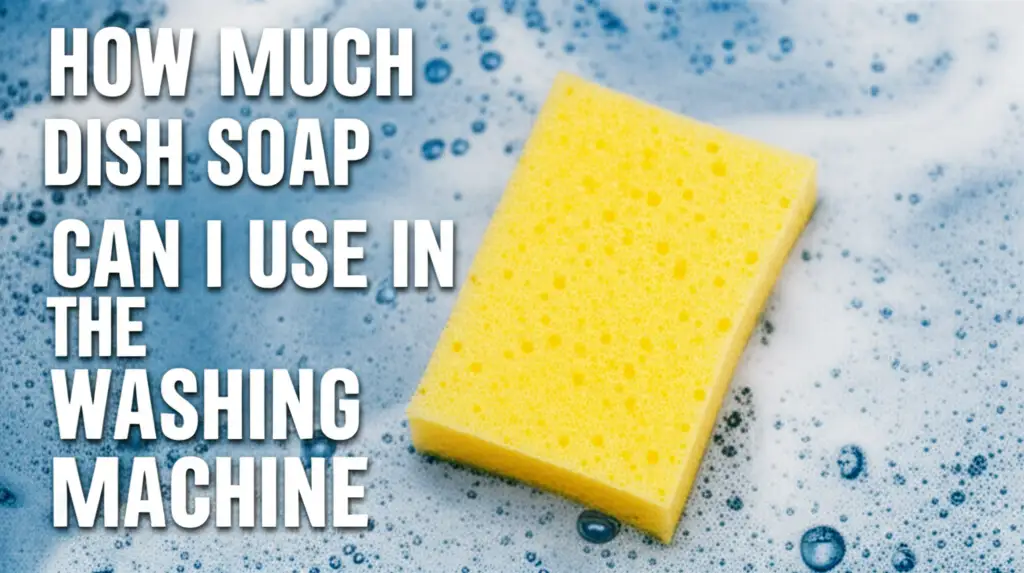 How Much Dish Soap Can I Use In The Washing Machine