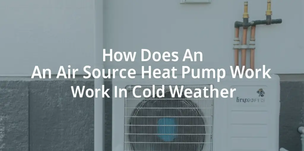 How Does An Air Source Heat Pump Work In Cold Weather