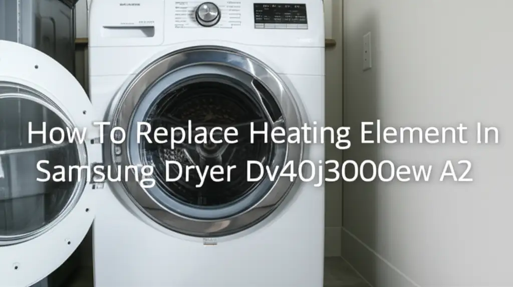 How To Replace Heating Element In Samsung Dryer Dv40j3000ew A2