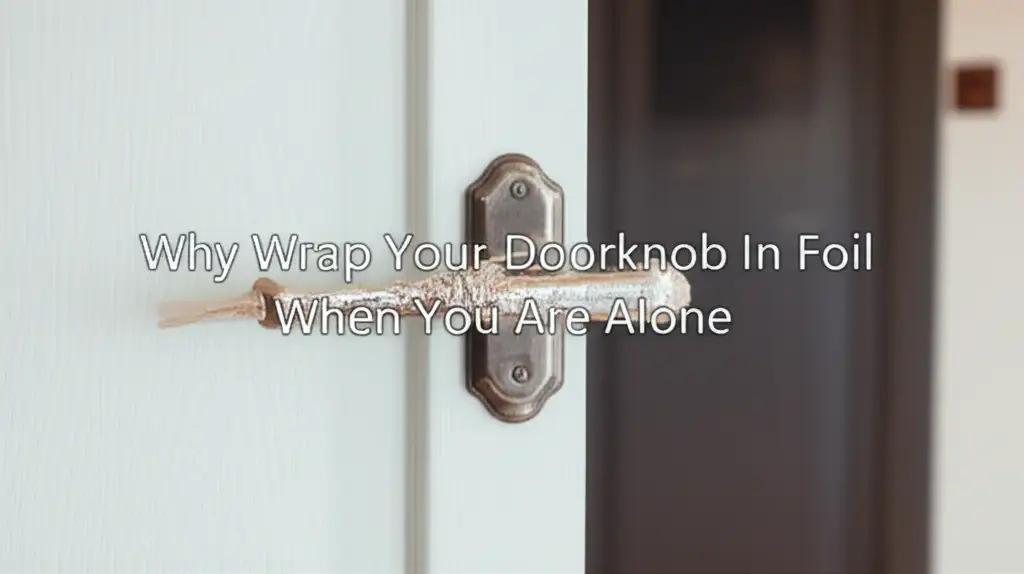 Why Wrap Your Doorknob In Foil When You Are Alone