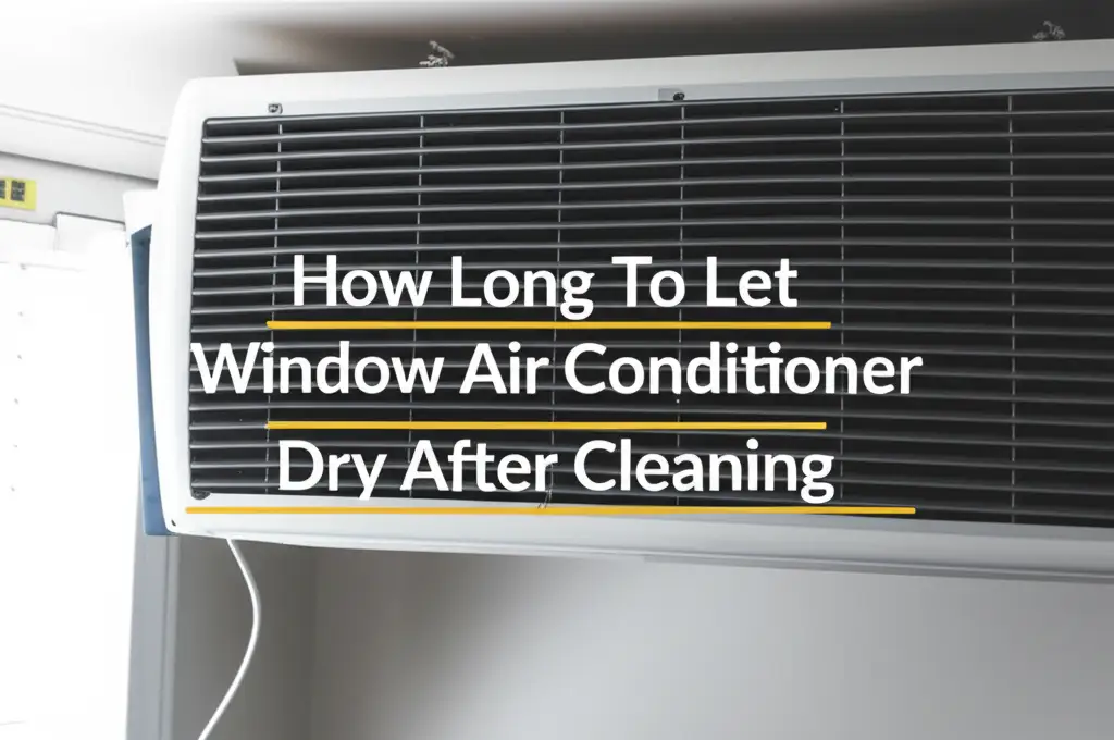 How Long To Let Window Air Conditioner Dry After Cleaning
