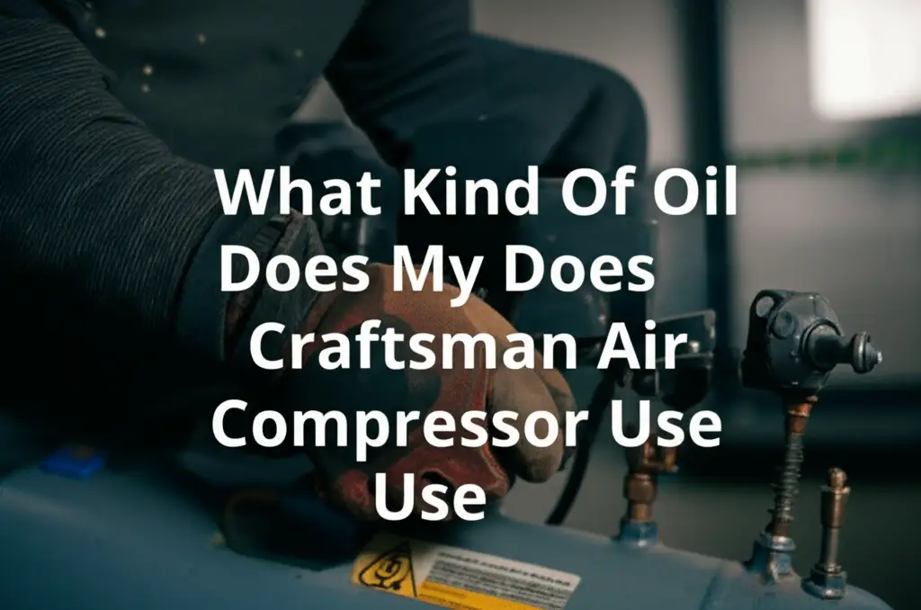What Kind Of Oil Does My Craftsman Air Compressor Use