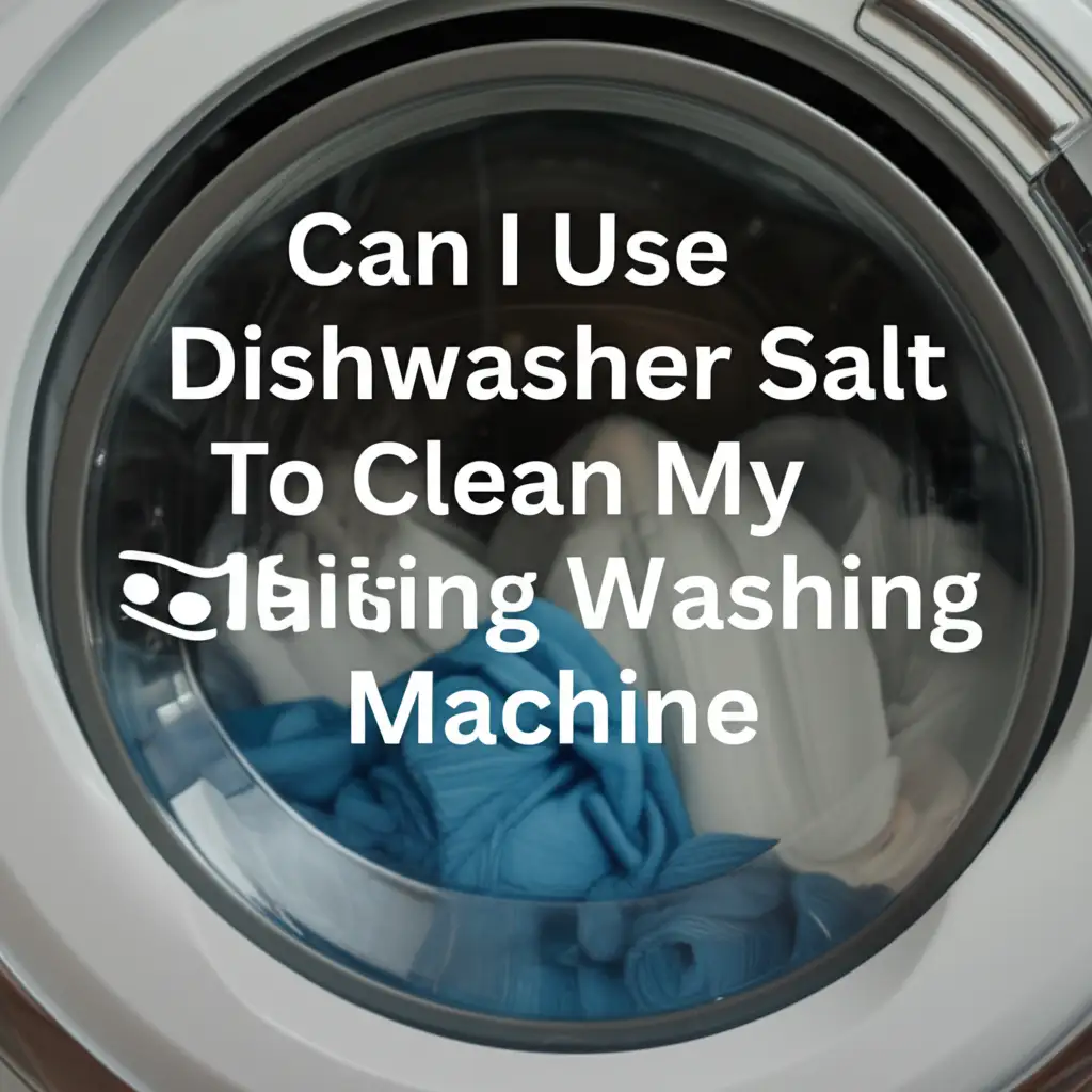 Can I Use Dishwasher Salt To Clean My Washing Machine