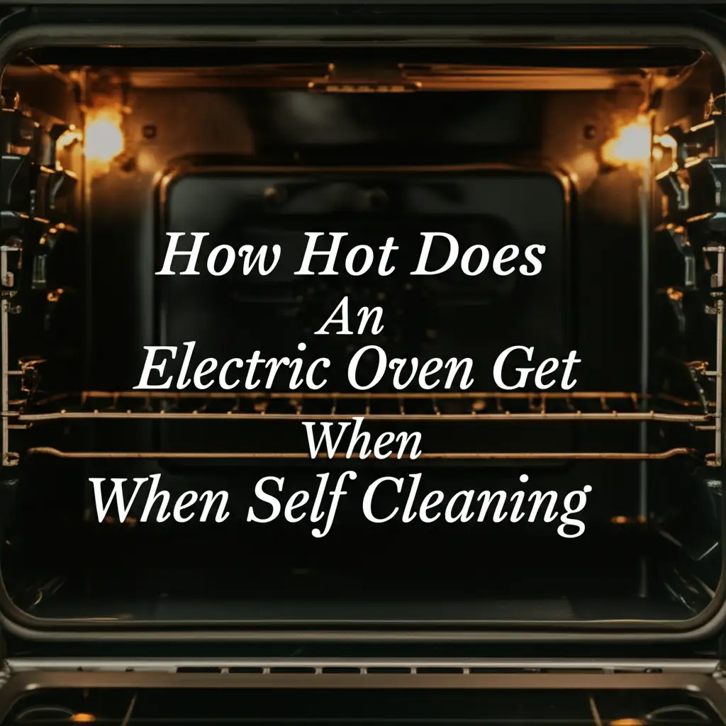 How Hot Does An Electric Oven Get When Self Cleaning
