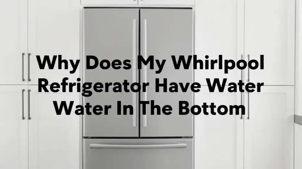 Discover common reasons your Whirlpool refrigerator has water in the bottom and learn simple steps to fix leaks and prevent future issues.