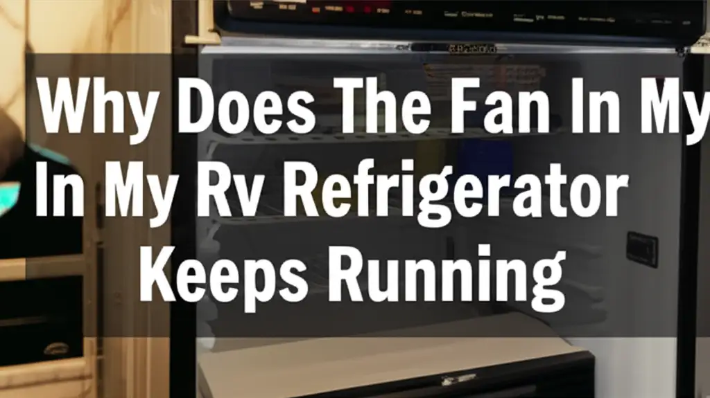Why Does The Fan In My Rv Refrigerator Keeps Running