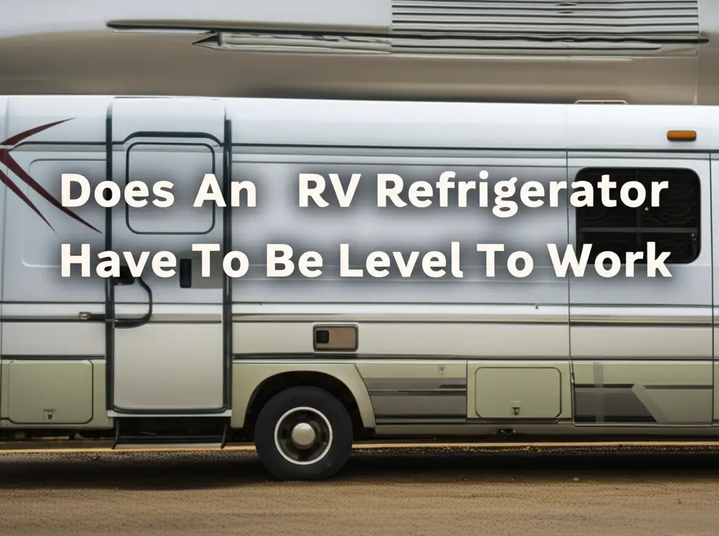 Does An Rv Refrigerator Have To Be Level To Work