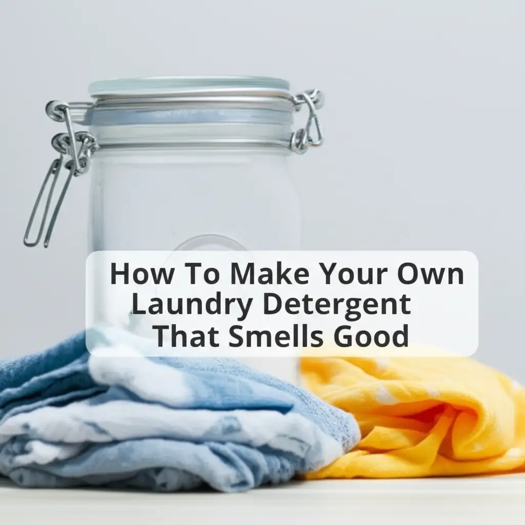 How To Make Your Own Laundry Detergent That Smells Good