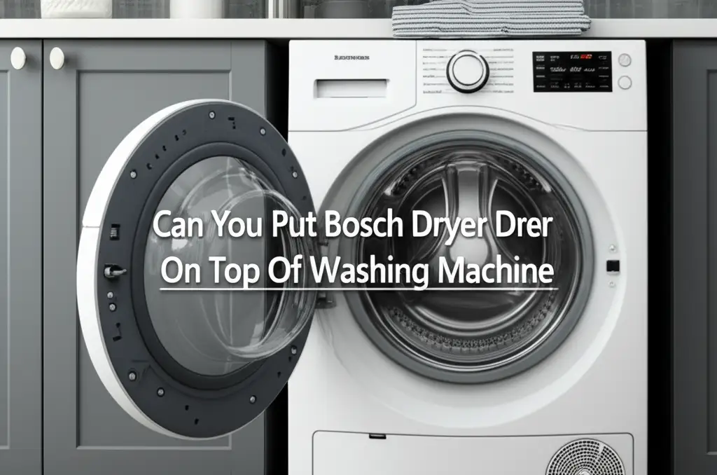 Can You Put Bosch Dryer On Top Of Washing Machine