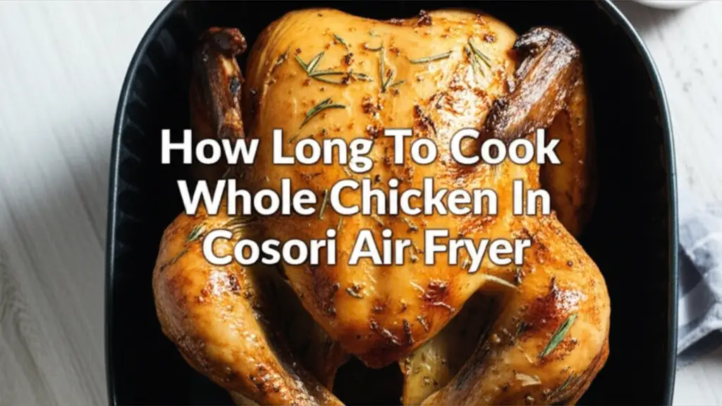 How Long To Cook Whole Chicken In Cosori Air Fryer