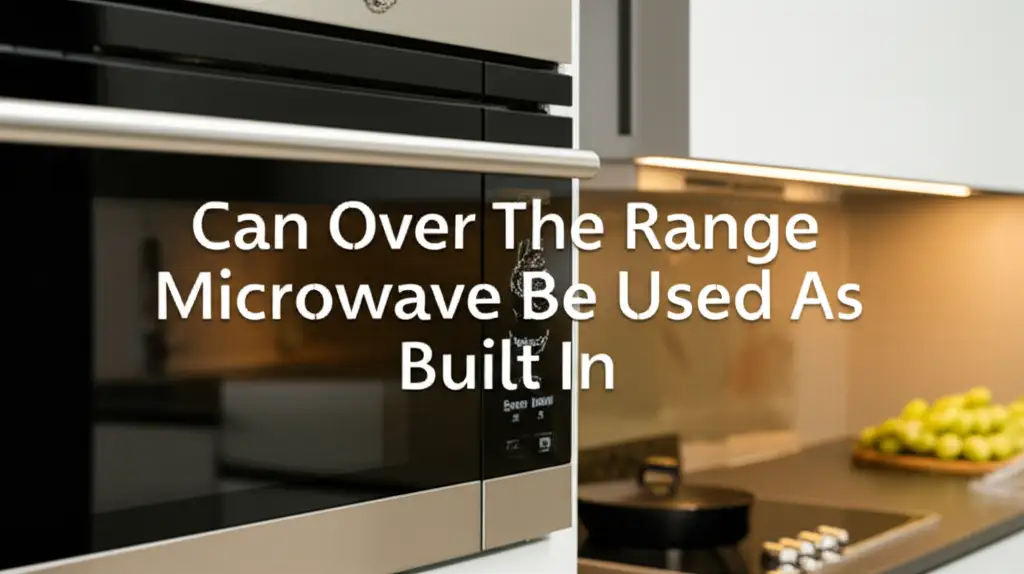 Can Over The Range Microwave Be Used As Built In