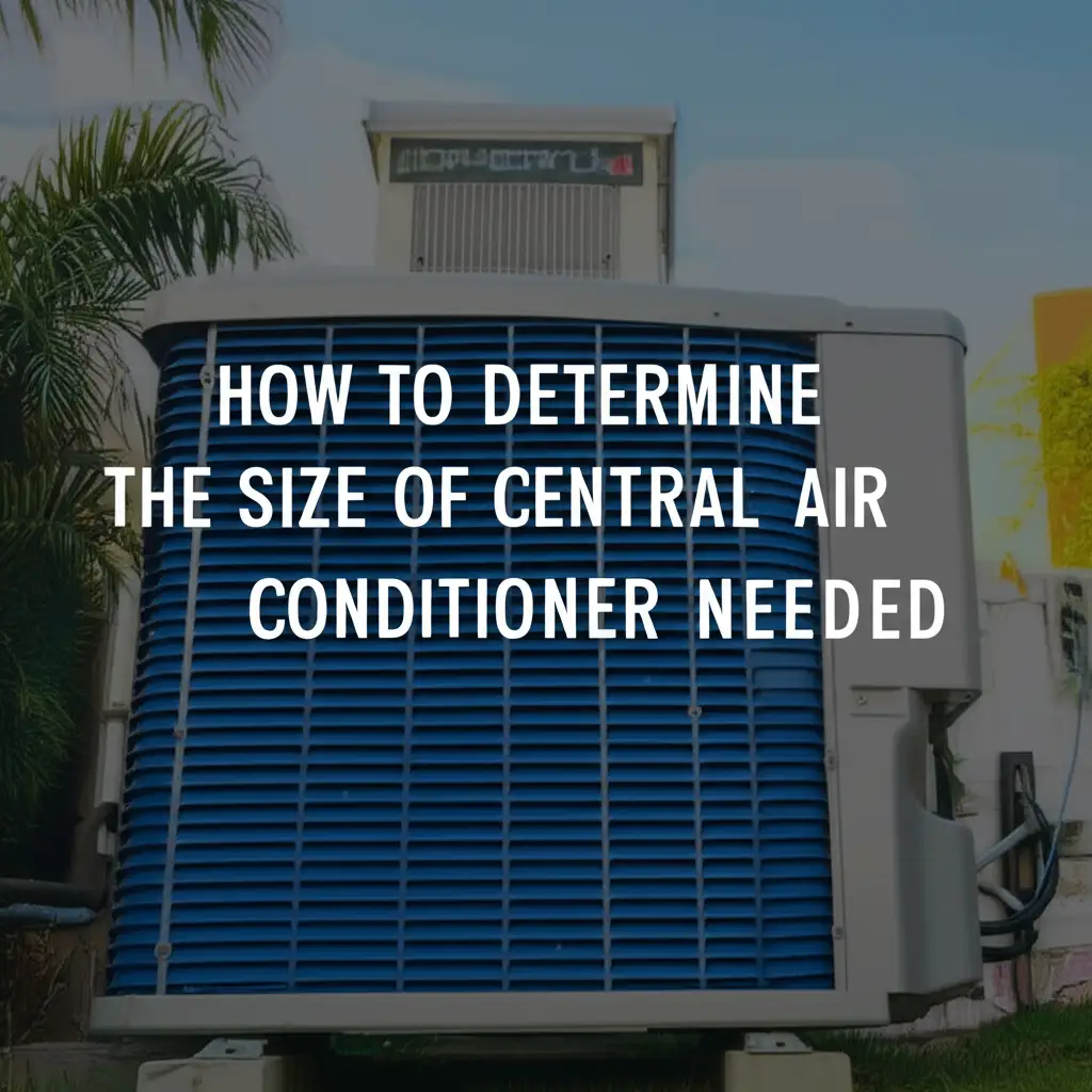 How To Determine The Size Of Central Air Conditioner Needed