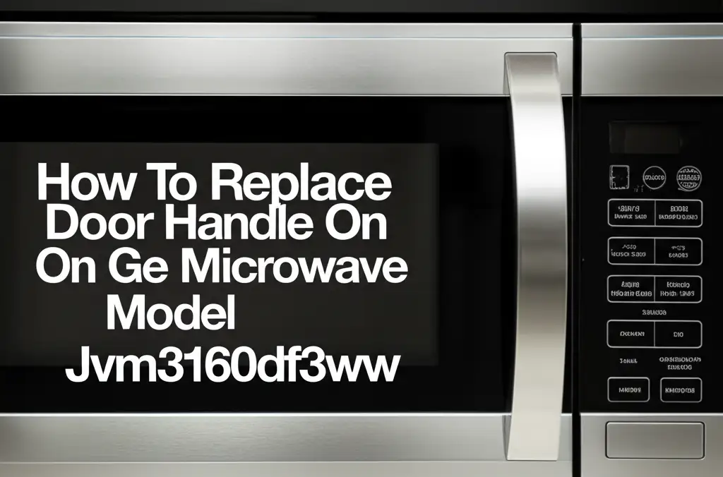 How To Replace Door Handle On Ge Microwave Model Jvm3160df3ww