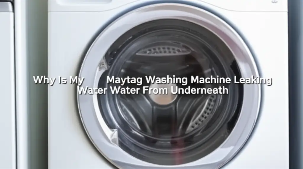 Why Is My Maytag Washing Machine Leaking Water From Underneath